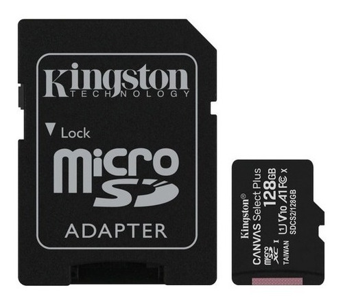 Microsd Kingston 128 Gb 100% Original Clase 10 100mb/s