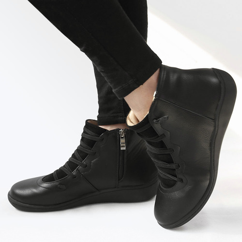 Botas Cortas De Mujer Impermeables Con Cremallera Cálida