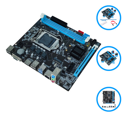 Kit Upgrade Intel Core I3 3240 + Placa Mãe 1155 + 8gb Ddr3