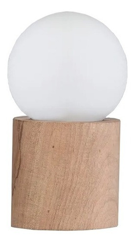 Imagen 1 de 9 de Lámpara Velador Escritorio Moderna Nórdica Cilindro C/globo