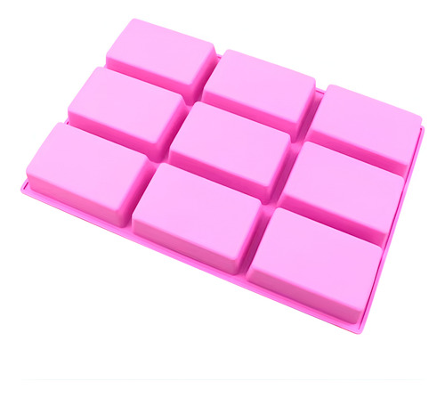 2 Un. Forma Retangular Para Bolos Doces Cozinha Silicone