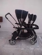 Comprar Carriola Doble Con Porta Bebé Y Base Para Auto, Marca Graco
