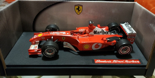 Ferrari 2001/2002 Michael Schumacher Campeón Hot Wheels 1/18