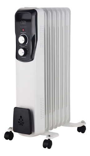 Calefactor Eléctrico De Aceite Con Radiador Avera Calace01 Color Blanco