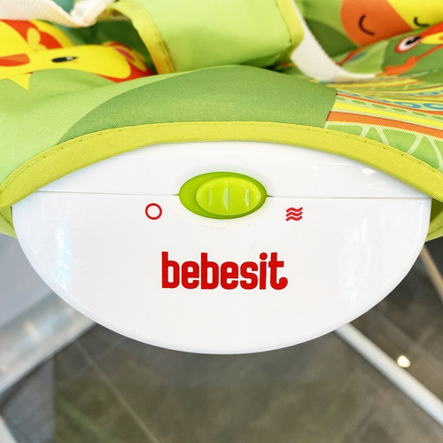 Imagen 5 de 9 de Mecedora Bebe Bebesit Vibracion Musica Juguetes Verd Lavable