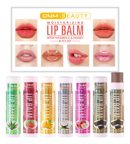 Genérica I Lip Balm J10 Moisturizing Quality Fade Lip Wrinkles Men's And Women's Colorless Almohadilla - B - Flores