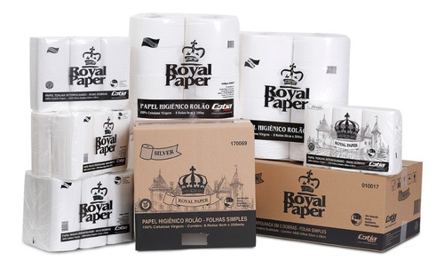 Papel Toalha Interf. Royal Silver 100% Cel. 22x20 C/4800 Fls