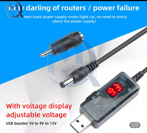 Cable Para Moden Usb De 5v A 9v, 12v De Cc, Puerto De