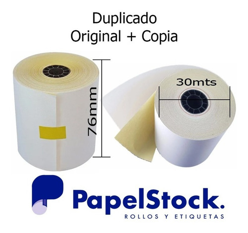 60 Rollos Quimicos/fiscal Duplicado 76x30 Mts Epson / Hasar