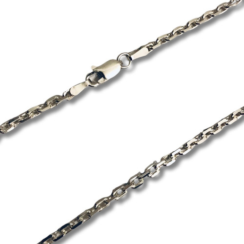 Imagen 4 de 5 de Cadena Plata 925 Forcet Largo Maciza 4mm 60cm Sello Collares
