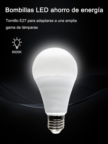 10pcs Focos 9w Led Ahorrador E27 900lm 6500k De Luz Fría