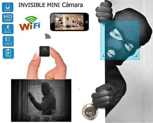 Camara Espía Mini Wifi Visión Nocturna Seguridad 24/7