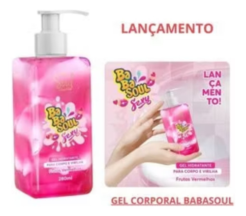 Kit C/24 Gel Hidratante Beijável P Corpo E Virilha Babasoul