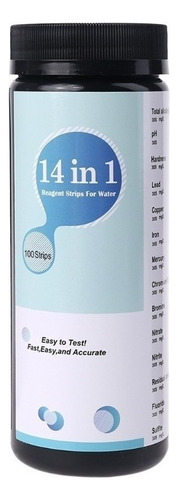 100 Tiras De Prueba De Agua Potable 14 En 1 Para Pozos De Ag