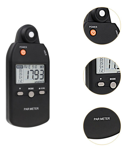 Medidor Par Portátil Ppfd Medidor Cuántico Medidor De Lux
