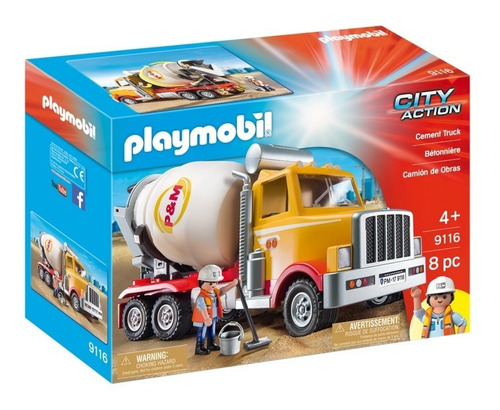 Playmobil Camion Cementero De Obras  9116