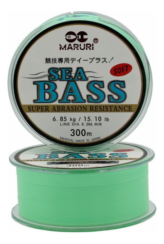 Linha Pesca Japonesa Monofilamento Sea Bass Soft Maruri 300m