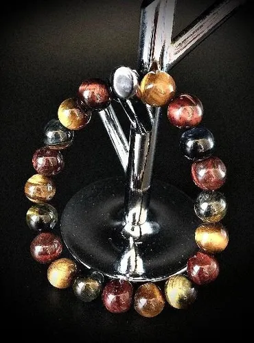 comprar Pulseras De Cuarzo Natural: Ojo De Tigre Colores Auténticos