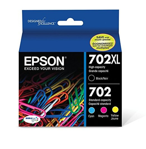 Epson Durabrite T702xl-bcs De Alta Capacidad Y El Color De L