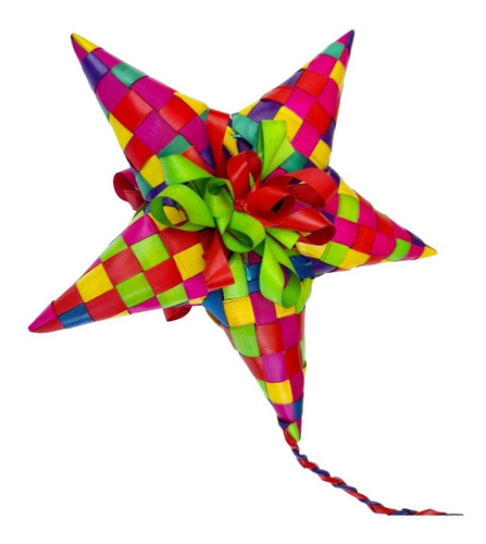 Estrellas De Colores Navideñas, Palma Artesanal ¡¡¡