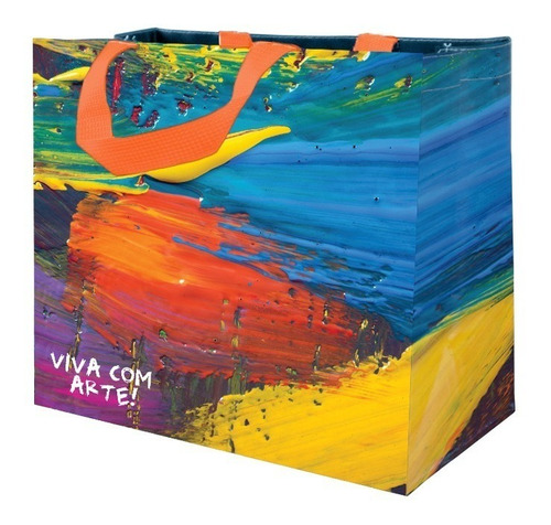 Imagem 8 de 8 de Sacola Retornável De Ráfia (ecobag) 100pcs - Coleção Pintura