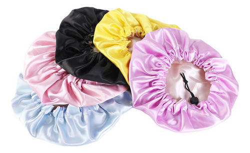 Gorro De Dormir Elástico De Doble Capa Para Niños, Ajustable