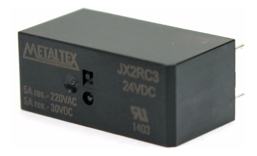 Rele Metaltex 2 Contatos Reversiveis Jx2rc3 24v 5a