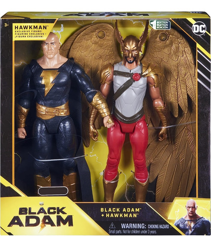 Muñecos Black Adam + Hawkman 1 Edition