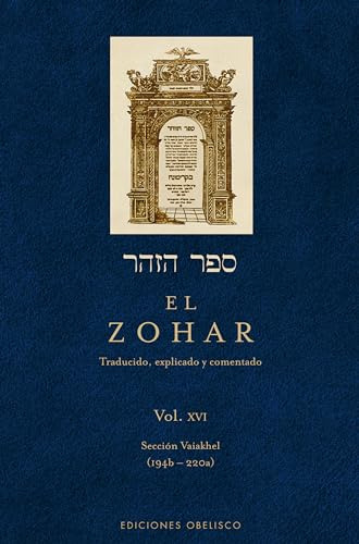 Libro Zohar Vol 16 El De Vvaa Obelisco