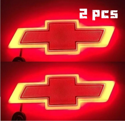 Luz Led Con Logotipo De Coche Con Emblema Chevrolet 2 Pcs