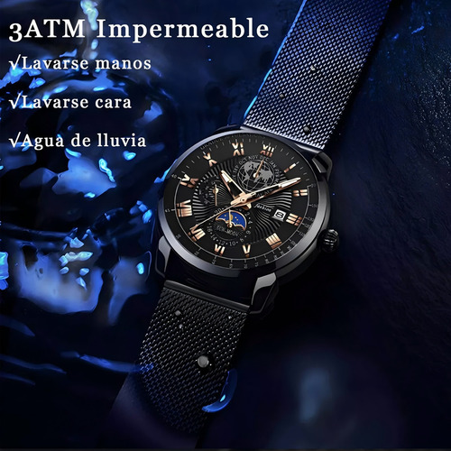 Reloj De Cuarzo Luminoso Calendario Acero Impermeable Hombre Correa De Acero Inoxidable Y Calendario Regalo Sofisticado Para Cumpleaños Aniversario O Eventos Especiales