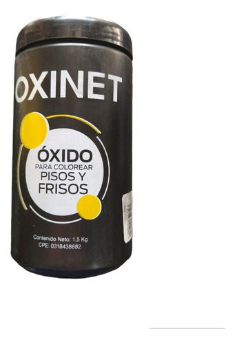 Óxido De Hierro Para Piso Color Negro 1.5kg Oxinet 