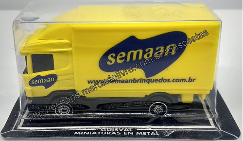 Miniatura Caminhão Baú Guisval Semaan Brinquedos Pequeno