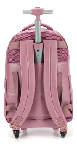 Mochila metálica Up4you Luxcel MC47244up con volante escolar, color rosa