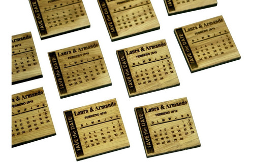 Save The Date Calendario Fecha Boda Personalizado (pz)