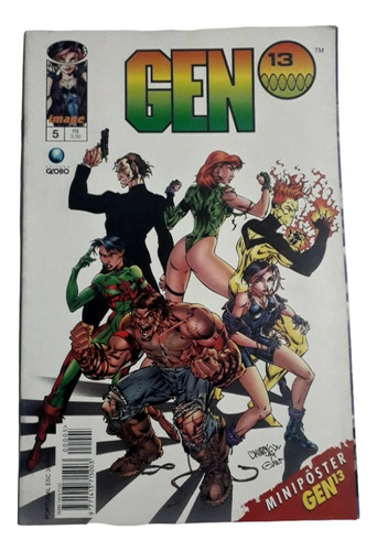 Gen 13 5 Image Comics Editora Globo Inclui Minipôster (Usado)