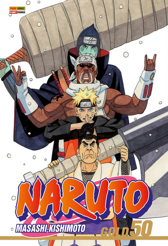 Naruto Gold Vol. 50, de Kishimoto, Masashi. Editora Panini Brasil LTDA, capa mole em português, 2022