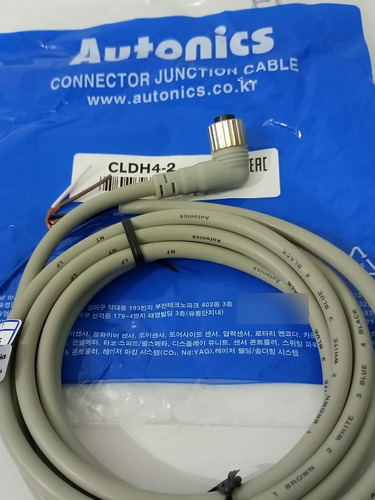 Cable Conector Para Sensores Cldh4-2,4 Pines Curvo, Autonics