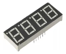 Comprar 1 Displays 7 Segmentos 0.56 Anodo Comun Super Rojo 4 Digitos