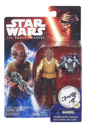 Admiral Ackbar & Nien Nunb The Force Awakens ( 10cm ) Nuevos