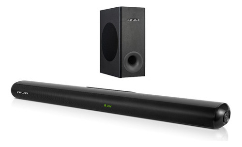 Barra De Sonido Aiwa Aw-sbh21ww Con Subwoofer Inalámbrico Color Negro Frecuencia 50/60Hz