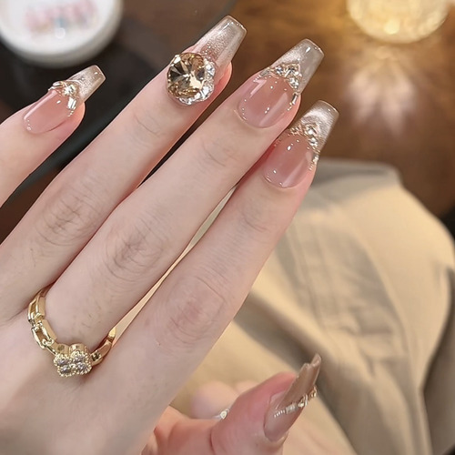 Uñas Postizas Pegamento De Uñas Postizas Decoradas Color Z323