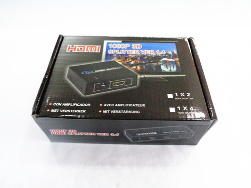 Imagen 6 de 6 de Amplificador De Video Hdmi Splitter 1x2 Full Hd 3d