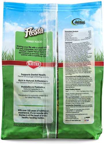 Alimento Kaytee Fiesta Hurones 2,5 Lb / 1.13 Kg
