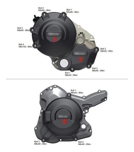 Cubierta Protectora Del Motor Para Ducati 696 659 796 795