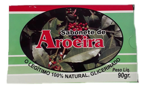 Kit Com 12 Sabonetes De Aroeira  - 100% Glicerinado - 90gr
