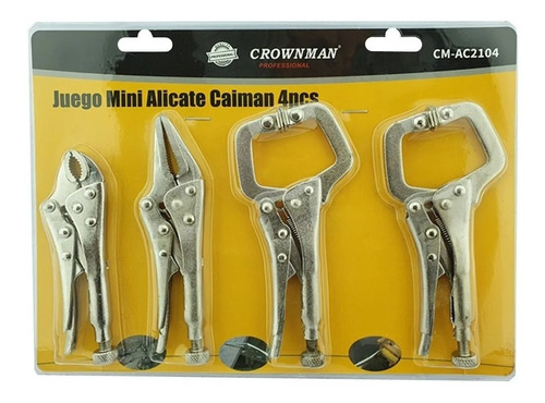 Juego Mini Alicate Caiman 4pcs Crownman