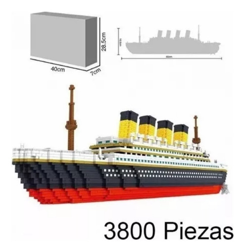 * Juego De Bloques De Construcción Titanic De 3800 Piezas