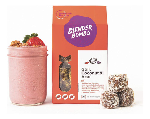 Blender Bombs Superfood Smoothie Booster: Goji, Coco Y Acai;