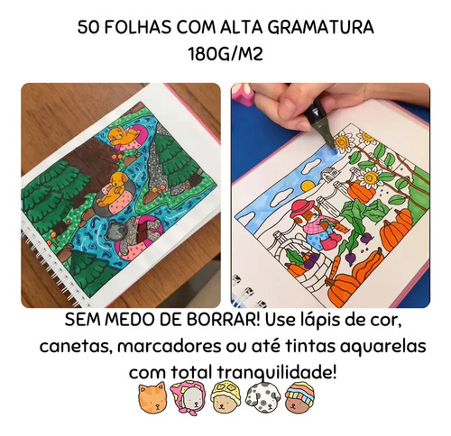 Libro Para Colorear De Tapa Dura Libro Para Colorear De 50 P